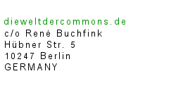 impressum "dieweltdercommons.de"